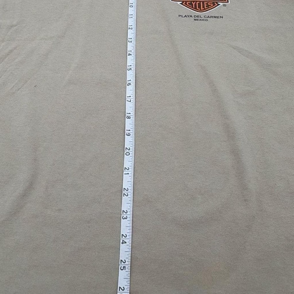 Playa Del Carmen Mexico Graphic T-Shirt‎ Tan Khaki Mens XL - Picture 7 of 7